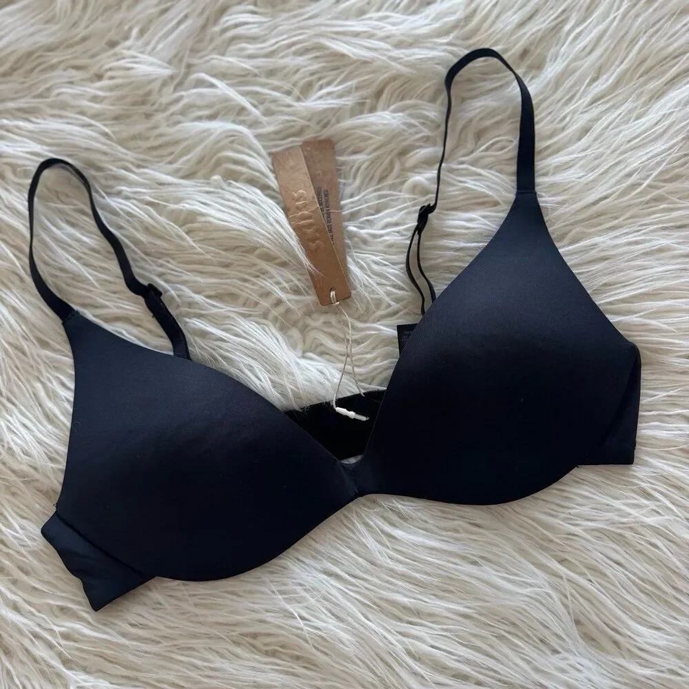 Skims Wireless Super Push up Bra Onyx Size 34A - Picture 3 of 7
